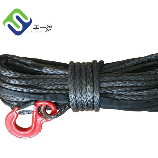 Cuerdas de fibra HMPE trenzadas 12 hebras Cuerdas UHMWPE UHMWPE Cuerdas marinas 17
