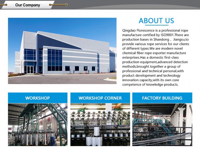 Cuerdas de nylon de color blanco de 32 mm de diámetro 3 hebras de cuerda marina de nylon 5