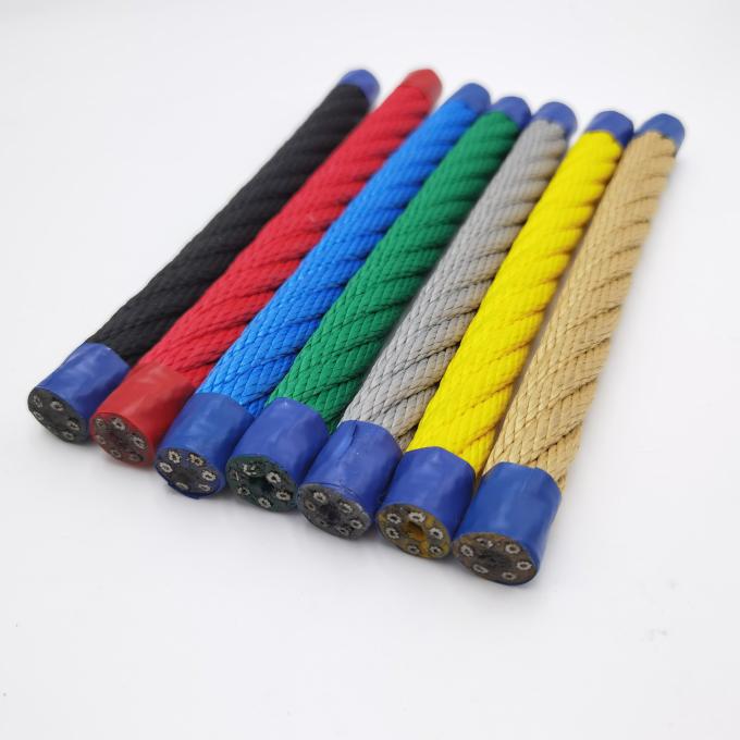 Los niños anudados Red de escalada de combinación de cuerda Pirámide patio de juegos al aire libre araña web 0