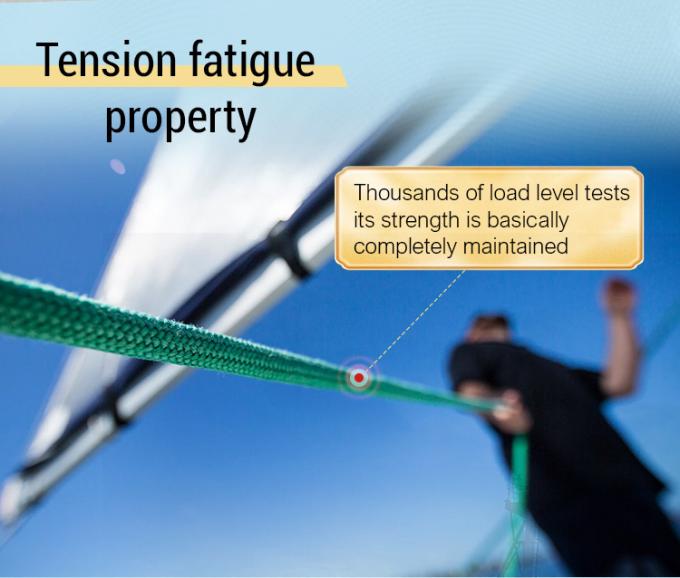 Cuerdas de alambre de fibra sintética UHMWPE trenzadas de 12 hebras de alta resistencia de 48 mm de diámetro para remolque de buques marinos 2