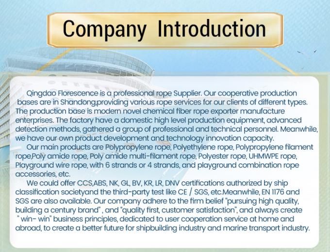 Cuerdas de alambre de fibra sintética UHMWPE trenzadas de 12 hebras de alta resistencia de 48 mm de diámetro para remolque de buques marinos 8