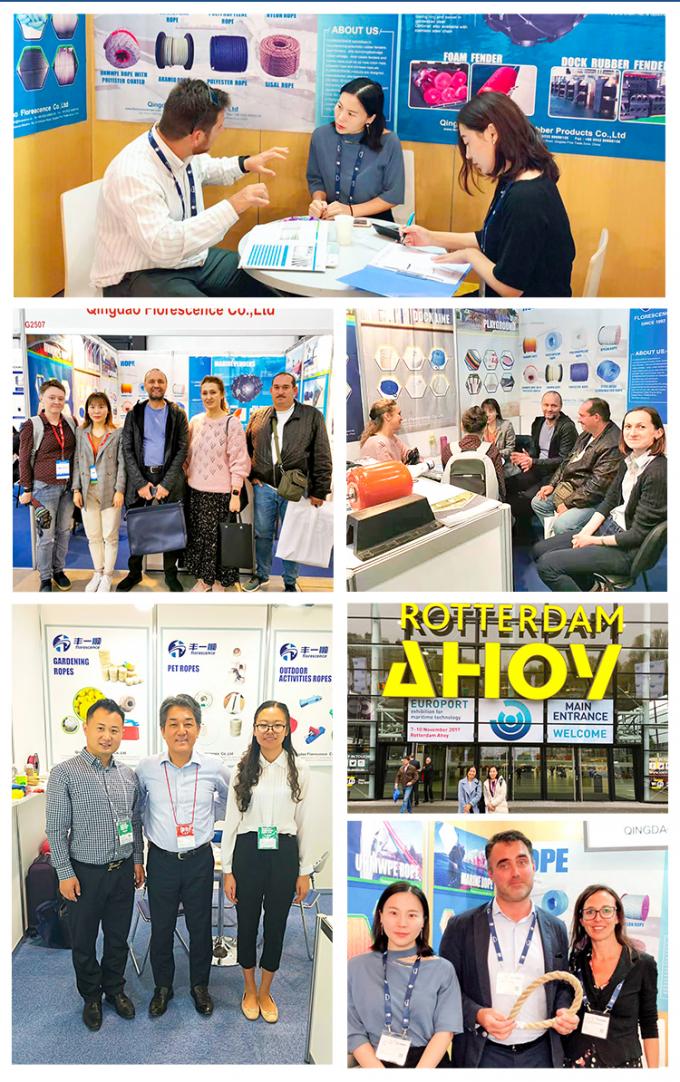 Chaqueta de poliéster de doble trenza de alta resistencia con cuerda de remolque marina Uhmwpe 8