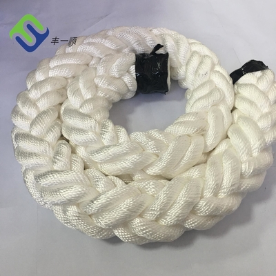 Diámetro 40 mm 8 hebras cuerda de poliéster cuerda de filamentos múltiples utilizada para barcos
