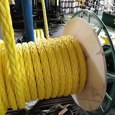 Cuerda marina de UHMWPE de alta resistencia de 42 mm flotante en agua para amarre, remolque y alta mar