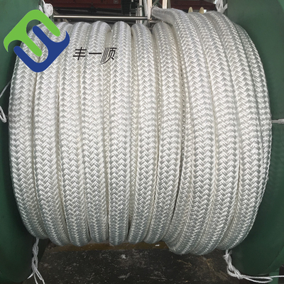 Carga pesada doble trenzado 48 mm Nylon Ship amarre cuerda poliamida 2 pulgadas cuerda marina