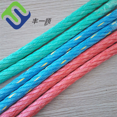 6 cordones trenzados de PP de línea de danilla de combinación de polipropileno