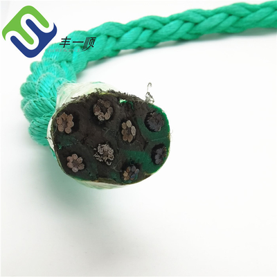 los 26mmx1000m cuerda de la combinación del polipropileno de 8 filamentos para el cable que tira de la nave