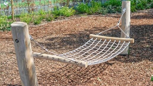 150cm*80cm 6 hebras de poliéster combinación de cuerda Parque de juegos hamaca swing