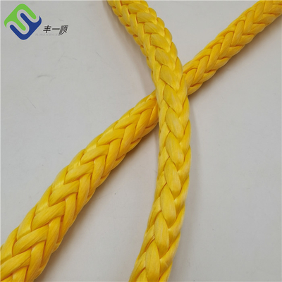 12 filamentos trenzaron la cuerda de remolque de alta resistencia de UHMWPE para Marine Mooring