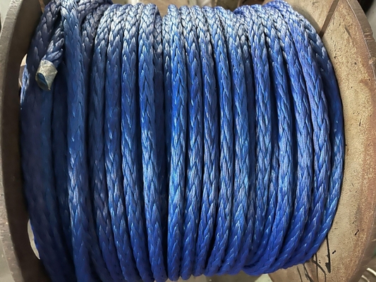Cuerdas UHMWPE de 12 hebras entrelazadas Cuerdas HMPE para transporte marítimo / amarre / remolque