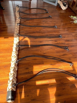 Sandy Color Polyester 12 trenza el puente de cuerda 150mmx4200m m