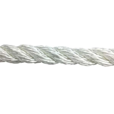 3 hebras cuerda de nylon retorcida de color blanco cuerda suave para uso marino