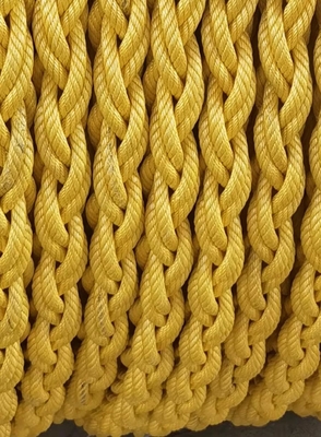 Cuerda cuadrada 26m m de la combinación del filamento mezclado amarillo del color verde 8 48m m para el infante de marina