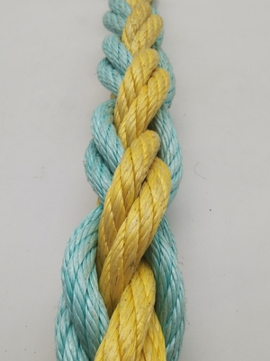 Cuerdas de combinación de polipropileno PP de 8 hebras Cuerdas marinas con núcleo de alambre para barcos