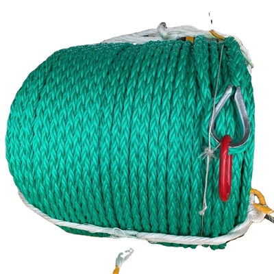 los 26mmx1000m cuerda de la combinación del polipropileno de 8 filamentos para el cable que tira de la nave