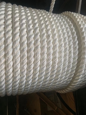 Cuerdas de fibra marina de 3 hebras de nylon trenzado cuerdas de amarre 36 mm cola de amarre cuerdas de barco