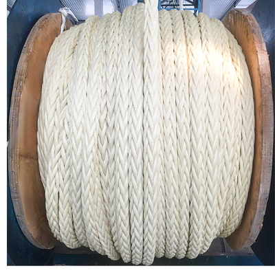 12 filamentos de alta resistencia UHMWPE trenzados amarrando la cuerda 36m m