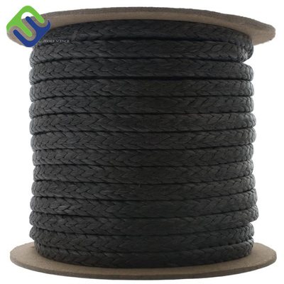 Cuerda UHMWPE sintético Tow Rope del filamento UHMWPE del barco 12 18m m para el infante de marina
