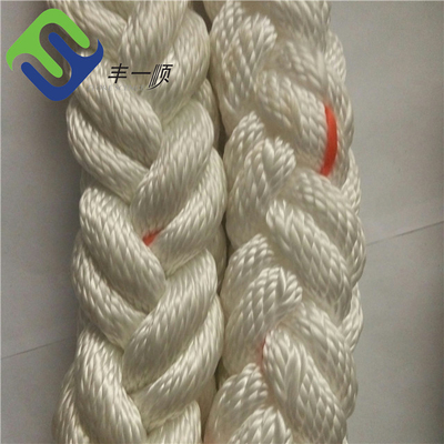 Marine Hawser Line 8 Filamento de cuerda de poliéster 48mmx220m con ojo entrelazado de 1.8m