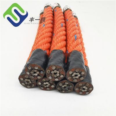 6 hebras Pp cuerda de combinación de danlina reforzada para cuerda marina cuerda de pesca