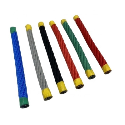 16 mm 6 hebras de cuerda de combinación de PP con núcleo de alambre de acero para redes de escalada