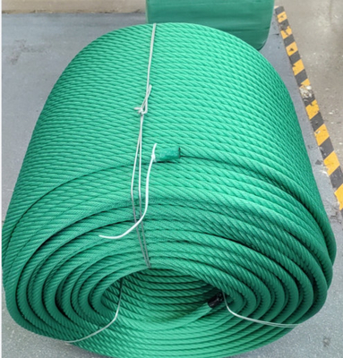 Cable de combinación de poliéster de color azul de alta calidad 6x8 FC con resistencia a los rayos UV