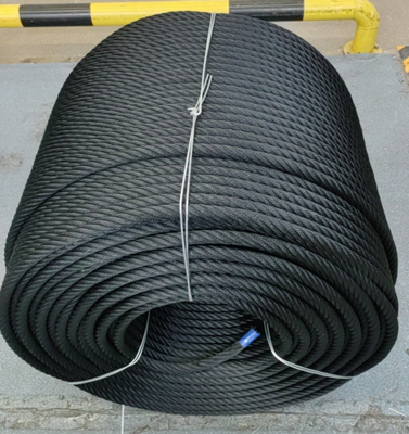 Cuerdas de alambre de combinación de poliéster y polipropileno de 6x8 FC para cuerdas de escalada de patio de juegos