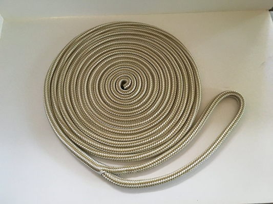 56 mm de alta resistencia de los suministros marinos Blanco de nylon doble cuerda trenzada