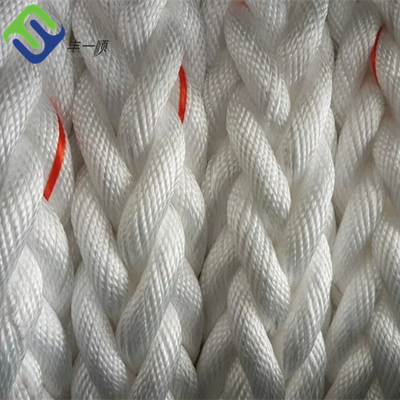Cuerdas de nylon marinas de poliamida pura de 8 hebras Cuerdas de nylon de amarre para buques