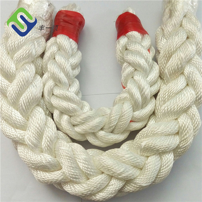 Cuerdas de nylon blancas 100% 50 mm 8 cuerdas de remolque de buques
