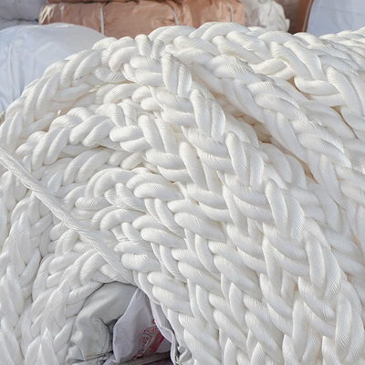 Cuerdas de nylon marinas de poliamida pura de 8 hebras Cuerdas de nylon de amarre para buques