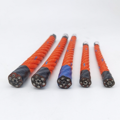 6 hebras de 18 mm x 500 m de cuerda de cables de combinación de PP y PE para buques de pesca remolcadores
