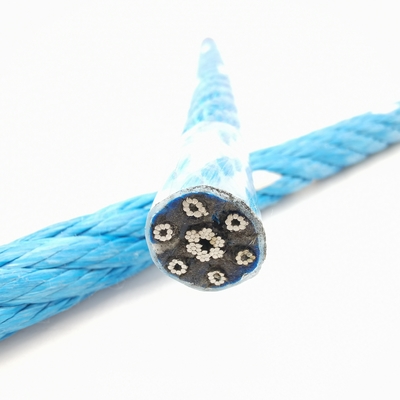 6 hebras de 18 mm x 500 m de cuerda de cables de combinación de PP y PE para buques de pesca remolcadores
