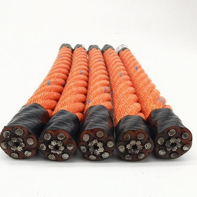 6 hebras de 18 mm x 500 m de cuerda de cables de combinación de PP y PE para buques de pesca remolcadores