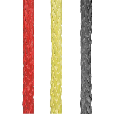 Cuerdas de alambre de fibra sintética UHMWPE trenzadas de 12 hebras de alta resistencia de 48 mm de diámetro para remolque de buques marinos