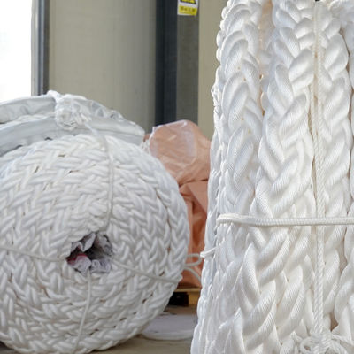 Alta tenacidad Dacron Multifilamentos de 8 hebras trenzadas cuerda de poliéster 220m para amarre marino