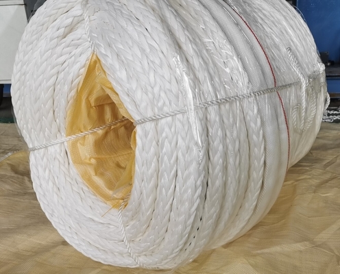 Cuerdas UHMWPE de 64 mm x 220 m con envoltura de poliéster con alta carga de ruptura