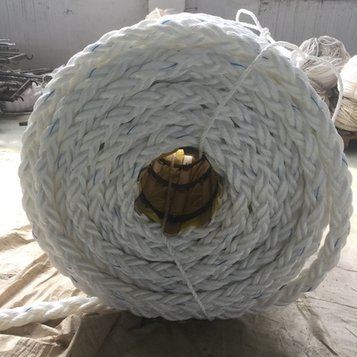 8 hebras de cuerda de polipropileno trenzada cuerda flotante de fibra marina de amarre 48 mm