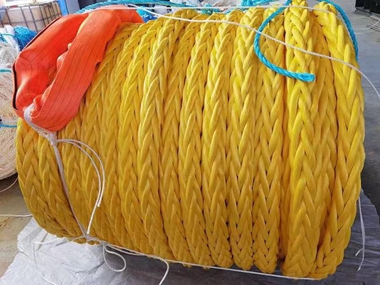 Alta resistencia 10 mm 12 mm 12 hebra Uhmwpe Fibra de la horquilla línea de trenza de la vela marina de la cuerda de barco