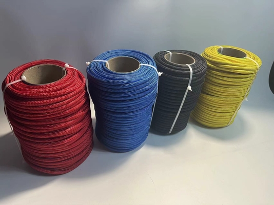 Cobertura de poliéster doble trenzado 12 hebras de cuerda Uhmwpe 48mmx500m