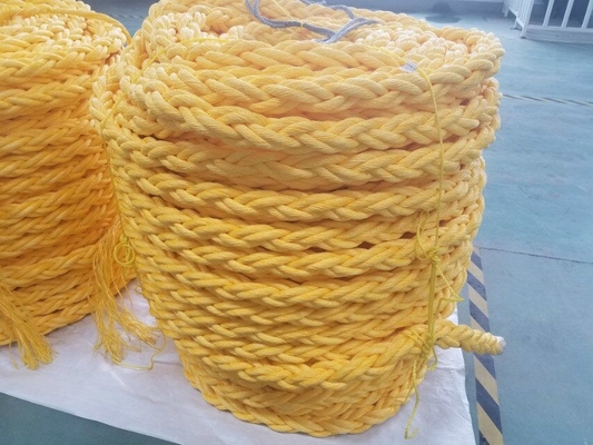 Venta al por mayor 220 M Polipropileno de PP de alta resistencia blanco 8 hebras 68 mm cuerda de amarre para remolque