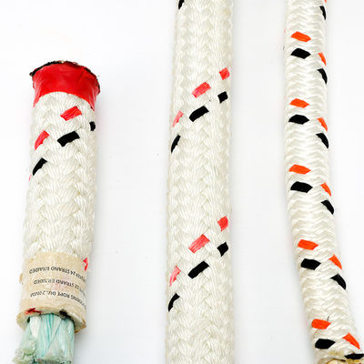 Cuerda de amarre marina de UHMWPE de 64 mm, cubierta de poliéster trenzado doble