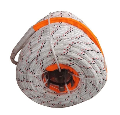 Chaqueta de poliéster de doble trenza de alta resistencia con cuerda de remolque marina Uhmwpe