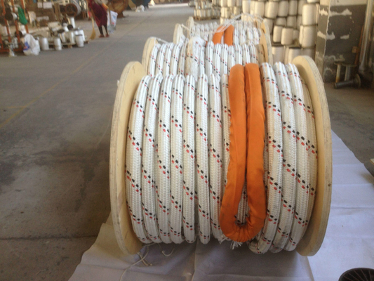Chaqueta de poliéster de doble trenza de alta resistencia con cuerda de remolque marina Uhmwpe