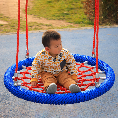Red de escalada de campo de juego de tamaño personalizado hecha de 6 hebras de cuerda de combinación de poliéster