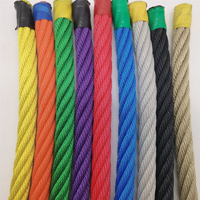 Red de escalada de campo de juego de tamaño personalizado hecha de 6 hebras de cuerda de combinación de poliéster