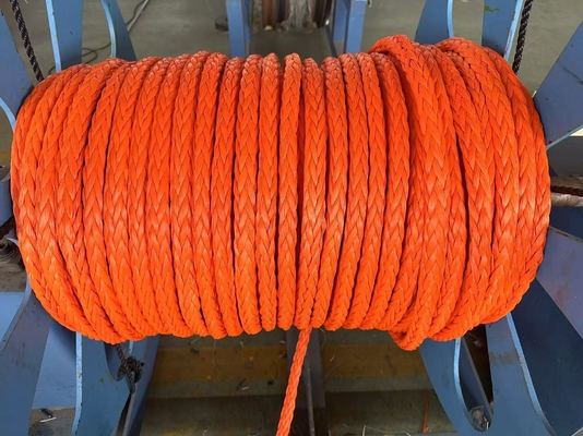 100% cuerda Uhmwpe 12mm 12 hebras trenzadas de alta resistencia cuerda de remolque de remolque
