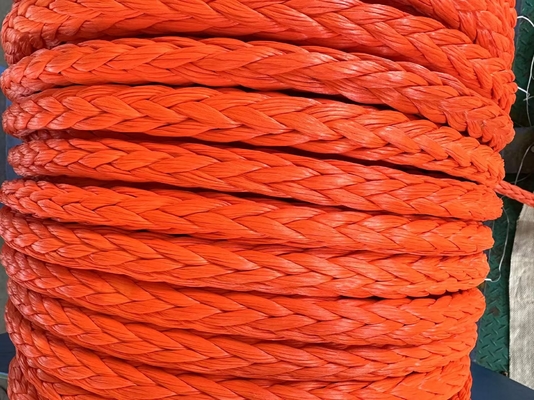 100% cuerda Uhmwpe 12mm 12 hebras trenzadas de alta resistencia cuerda de remolque de remolque
