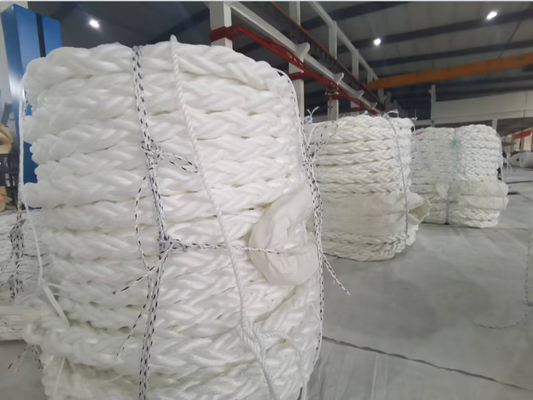 64 mm 8 hebras trenzadas de fibra de polipropileno para amarre marítimo