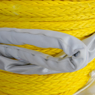 Cuerdas marinas UHMWPE pre-estiradas personalizadas 12 hebras 48 mm Cuerdas de amarre de buques HMPE